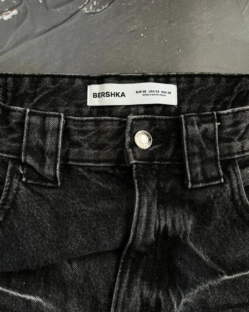American fashion trend multi pocket washed straight jeans for womens street Y2K hip-hop loose mop wide leg jeans unisex jeans 250224