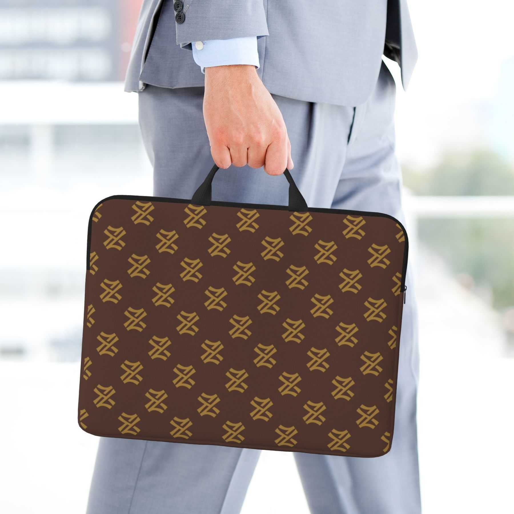 NXY Brown Briefcase Designer Bags Luxury Business Handbag Laptop Bag Notebook Bag Computer Handbags Shoulder Bag Classic Retro Postman Bag