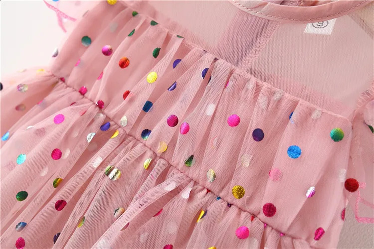Baby Girls summer clothes outfit color polka dot princess dress for girls baby clothing 1st birthday infant babies dresses dress 250228