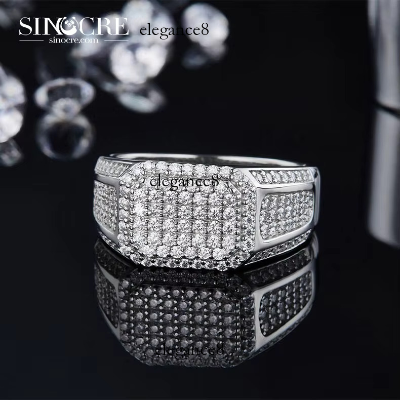 High quality silica men's ring Sinocre jewelry