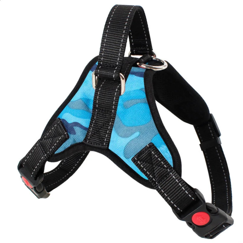 Small Medium Large Dog Harness Nylon Reflective Collar Vest Harnesses For Dogs Training Husky Alaskan Bulldog Breast-band Belt 250224