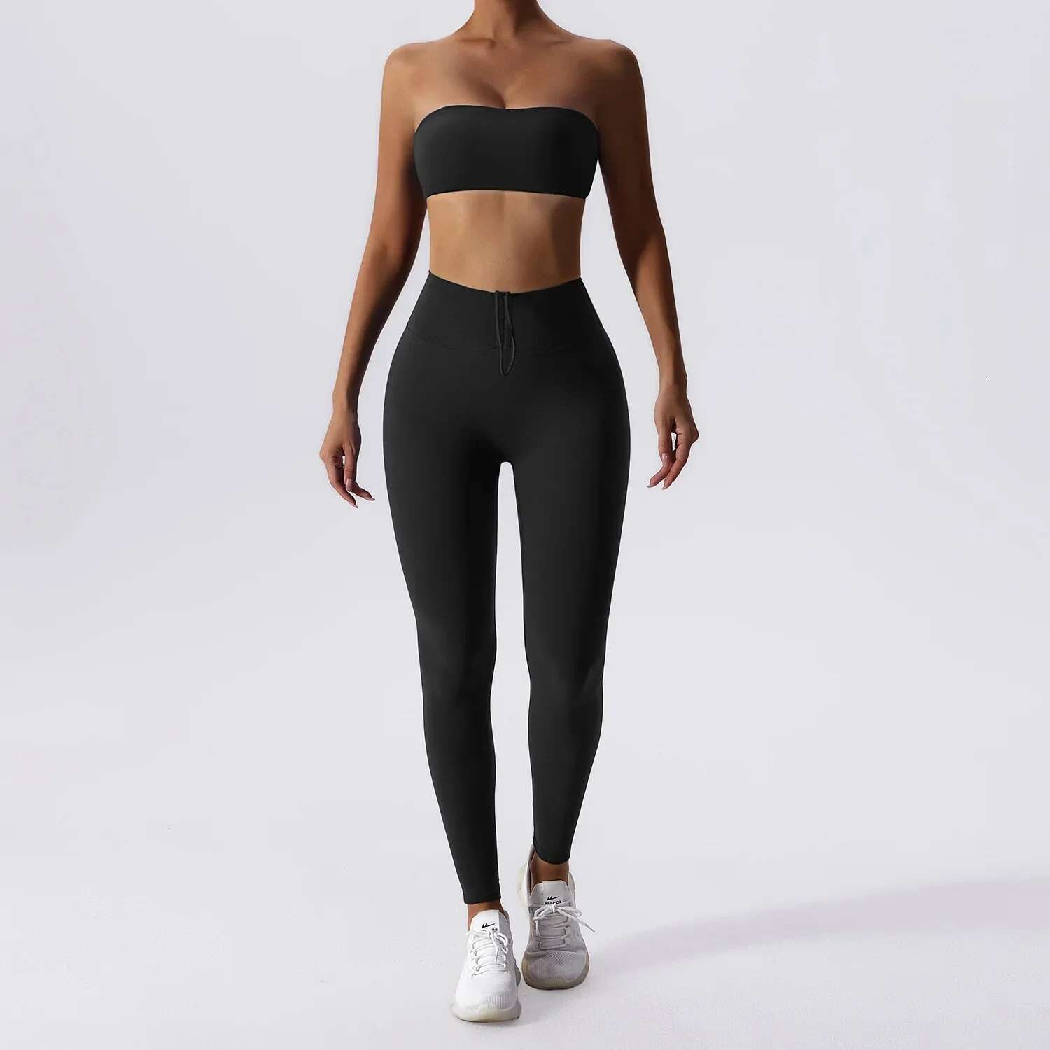 Yoga Set 2 Piece High Waist Leggings Sports Bra Women's Tracksuit Gym Workout Push Up Running Clothes Sportswear Fiess Suit