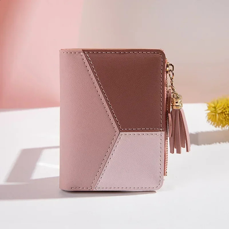 Womens Wallet PU Leather Womens Wallet Made of Leather Women Purses Card Holder Foldable Portable Lady Coin Purses 250228
