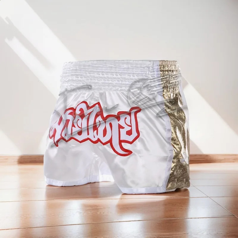 Boxing Fight Shorts for Men Women Patchwork Color Slim Cut MMA Muay Thai Man Kickboxing Clothing Martial Arts Trunks 250225