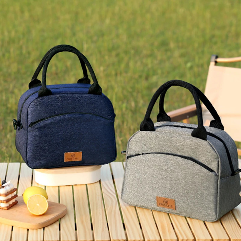 Lunch Bag Women Canvas Lunch Handbag Lunch Insulated Bag Food Box Insulated Lunch Refrigerated Bag Suitable for Work and School 250228