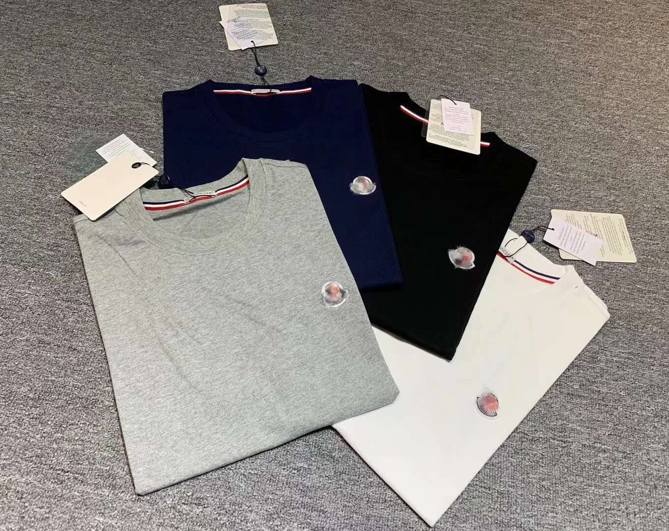 2025 New Embroidered Cotton Round Neck Short Sleeve Designer Men's Casual Versatile Loose Comfortable T-shirt Trendy T-shirt