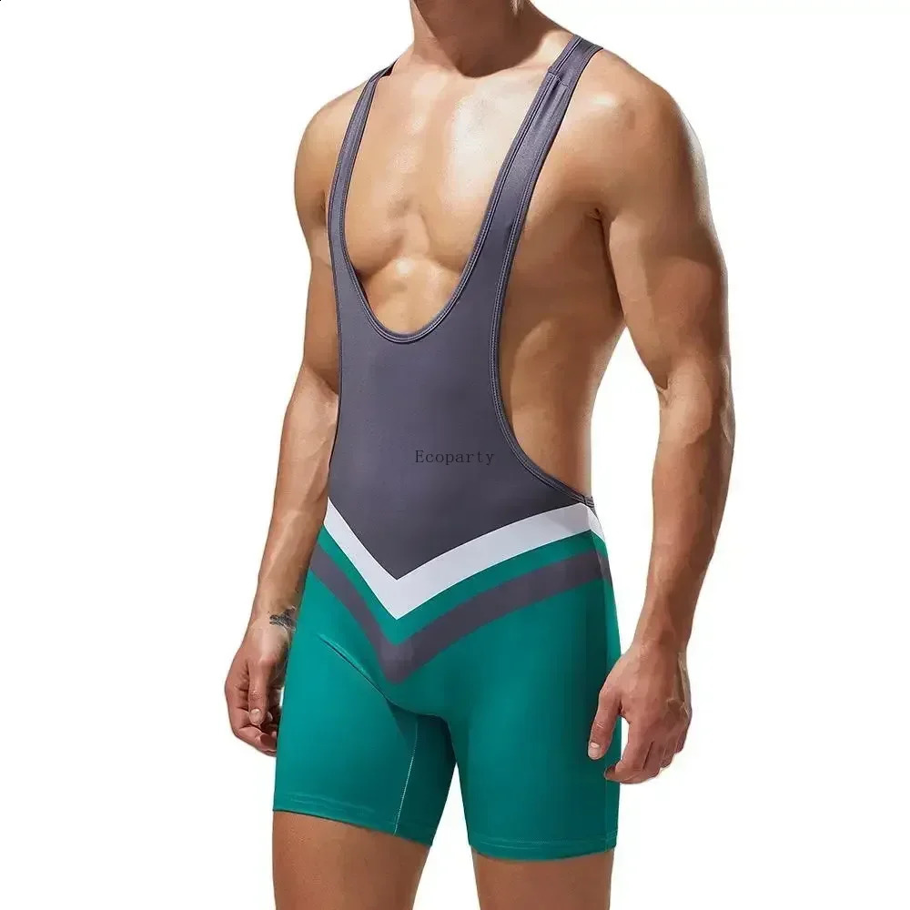 Choice Bodysuit Mens Gym Undershirts Vest Underwear Wrestling Singlets Jumpsuits Bodybuilding Wear gym sport y2k men tank top 250226