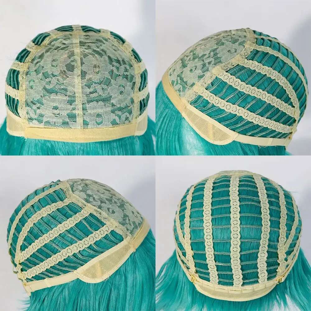 42Inch Green Anime Long Synthetic Hair Lolita Cosplay Halloween Wig