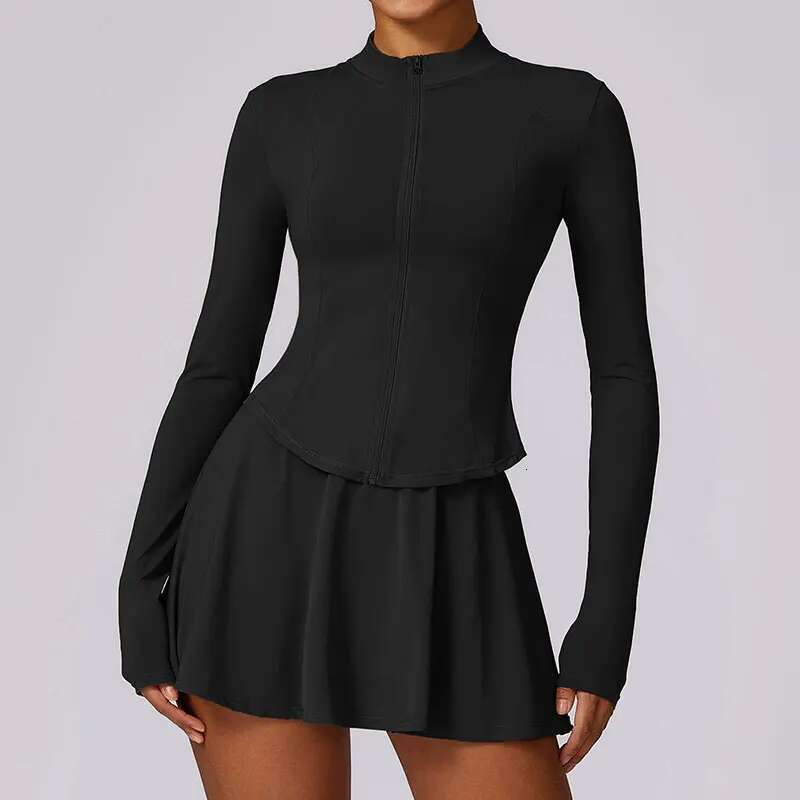 Two Piece Set Women Quick Drying Ice Shreds Running Badminton Tennis Skirt UV Resistant Long Sleeved Sunscreen Clothing