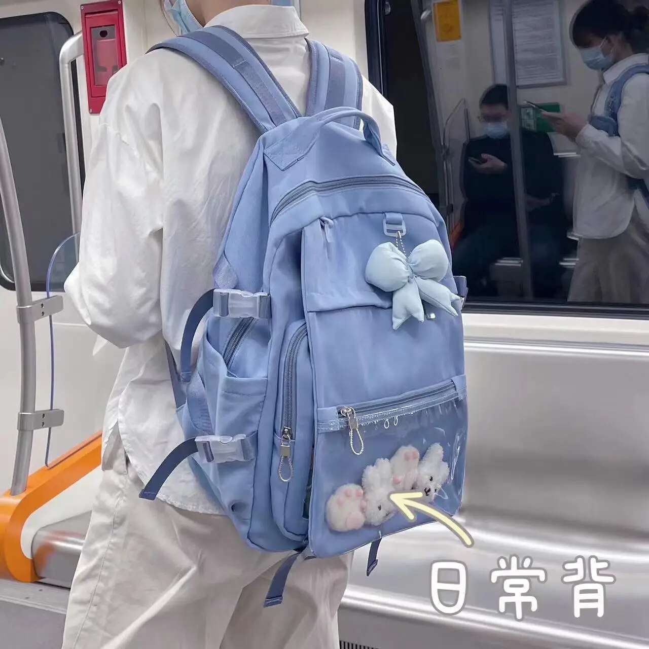 HAEX Fashion Women Backpacks 2024 Trend New Design JK Uniform Ita Bags Large Capacity Haruku College Students Mochilas