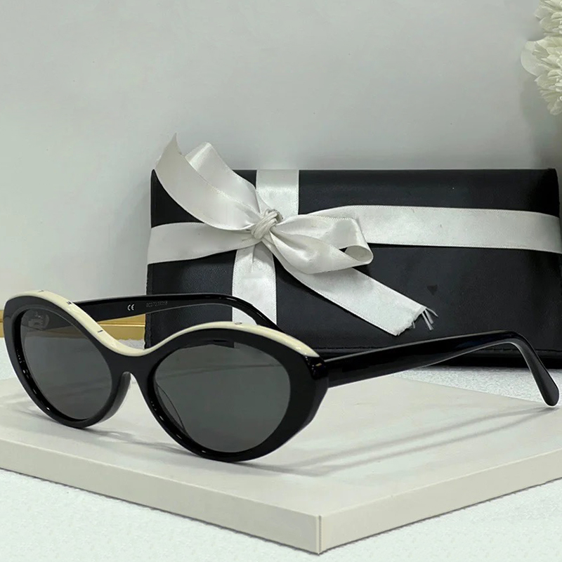 Women Designer Small Oval Frame Sunglasses 5416 Cat Eye Women Luxury Sunglasses Acetate Classics Vintage Shades UV400 protection
