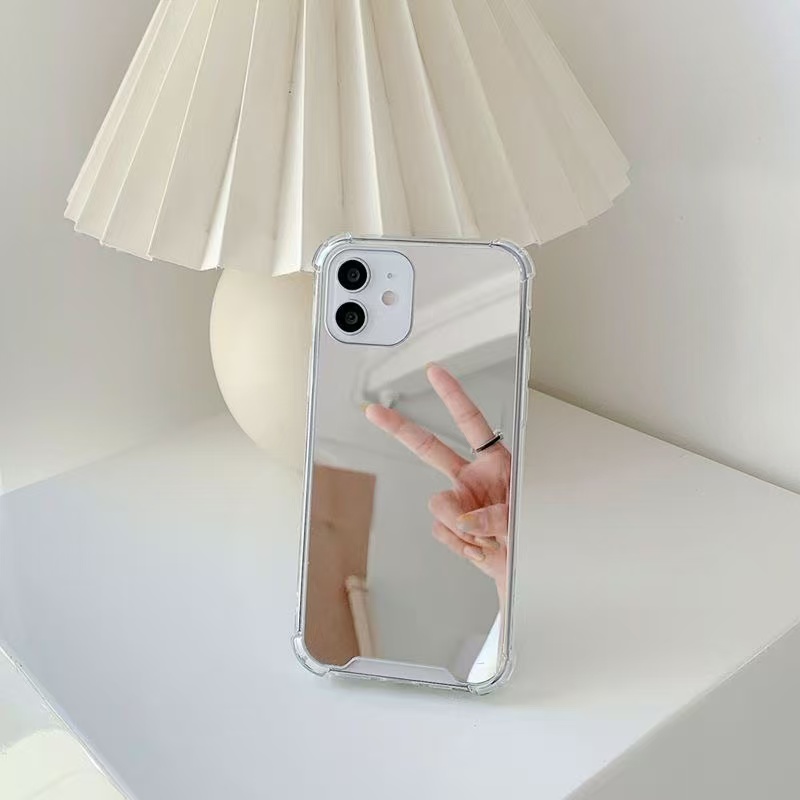Mirror compatible Apple 16/16 Promax phone case 15pro14 premium 13/12/11/minimalist creative 7/8 fashionable special phone case that can be used as a 