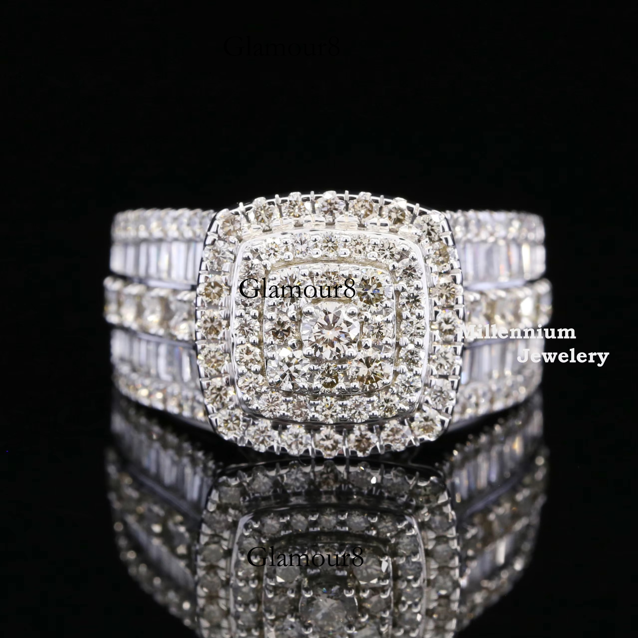 Men's engagement pure sier ring