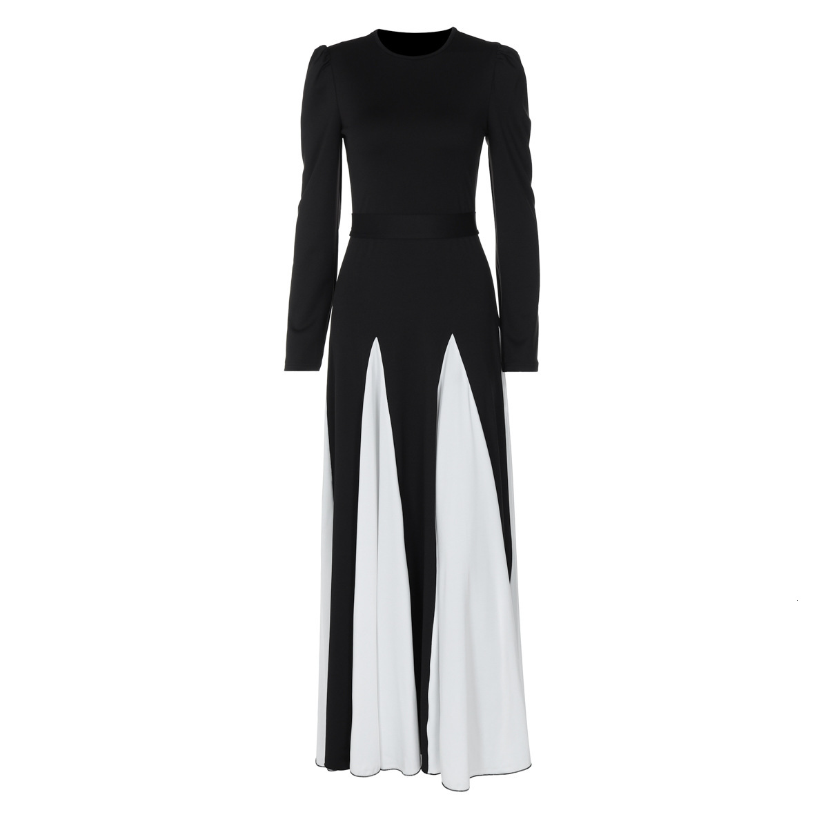Women's Clothing New4 Autumn Winter New Fashionable And Socialite Style, Contrasting Colors, Mid Waist Lace Up Long Skirt