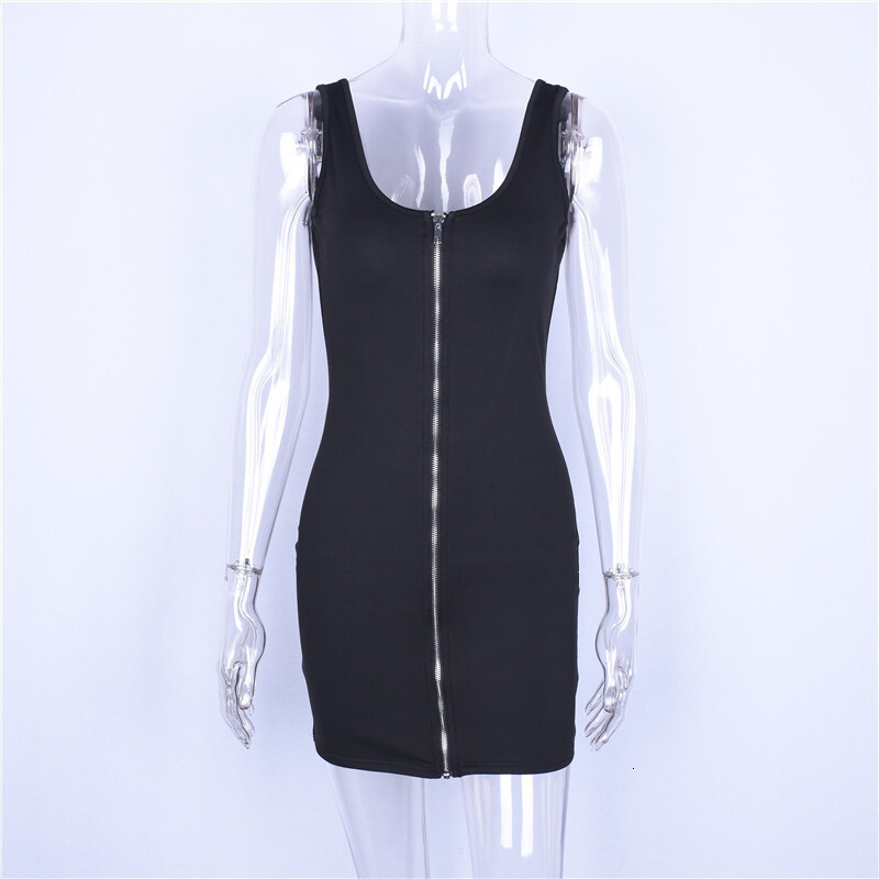 Top Selling New4 Spring/Summer Women's Sexy Zippered Suspender Backless Dress