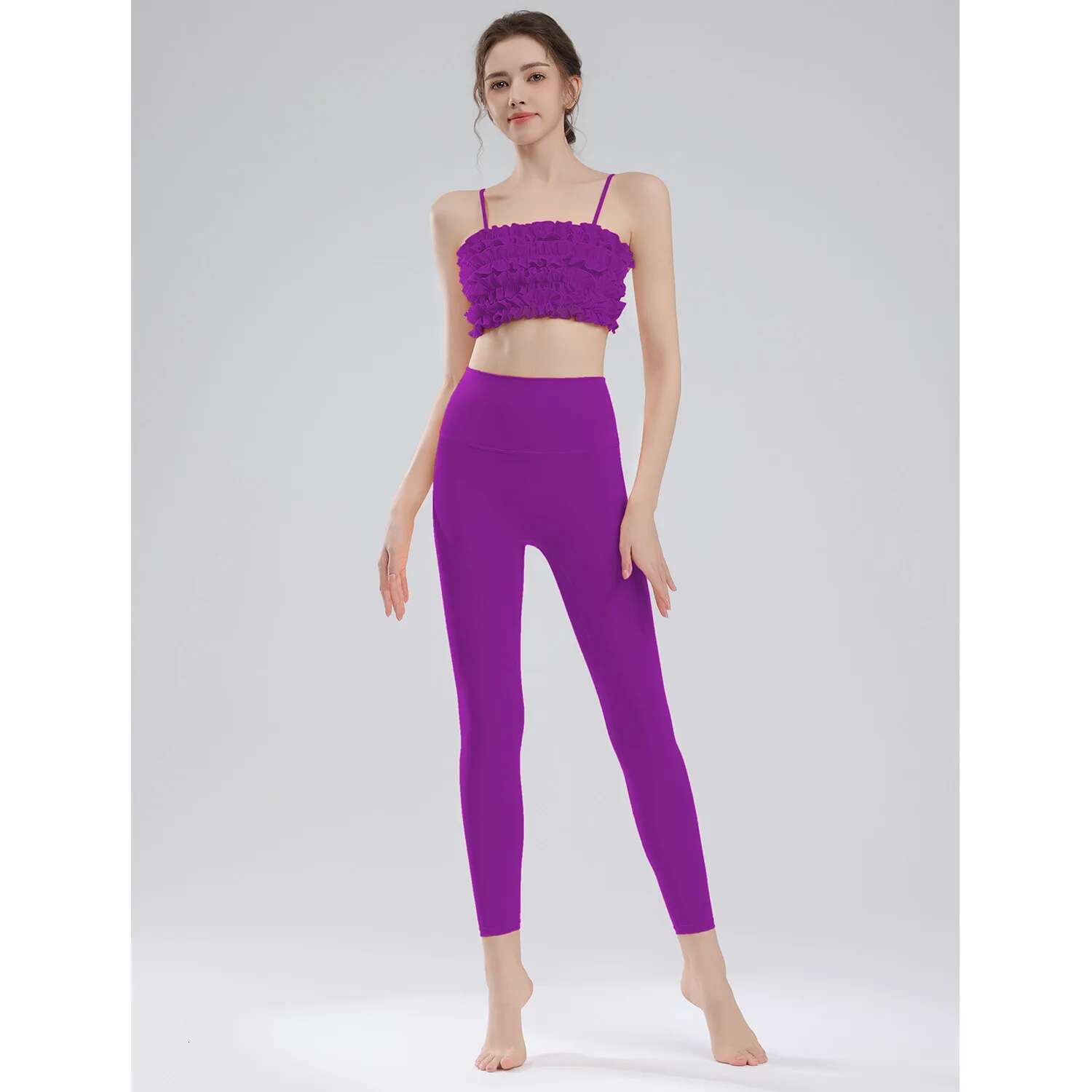Spring And Summer New Sexy Vest For Women Pilates, Fungus Lace Sports Bra, Suspender Underwear, Fiess Leggings Set 2025