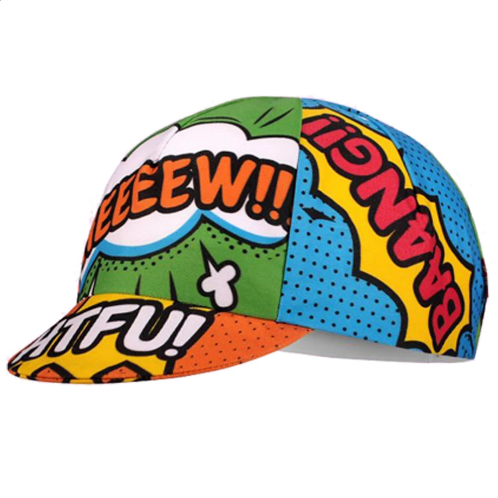 Retro Polyester Cycling Caps Men Women Summer Breathable Quick Dry Bicycle Hats 12 Style Choice 250228