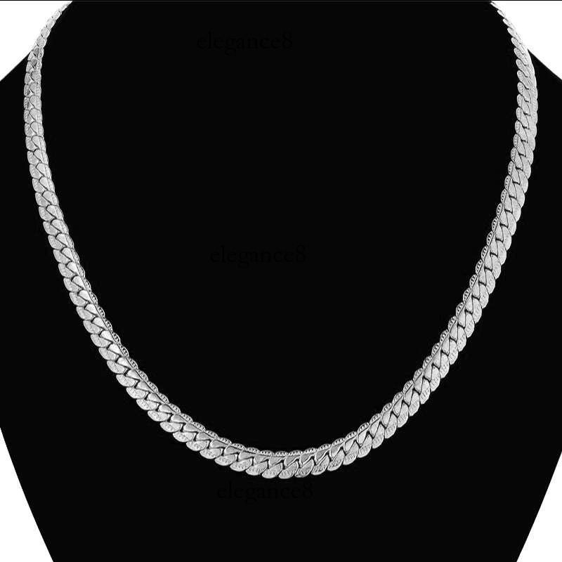 Men's Hip Hop Sier Color Male 316L Stainless Steel Snake Necklace For Men, Wholesale 7MM Womens Chain Jewelry Collares