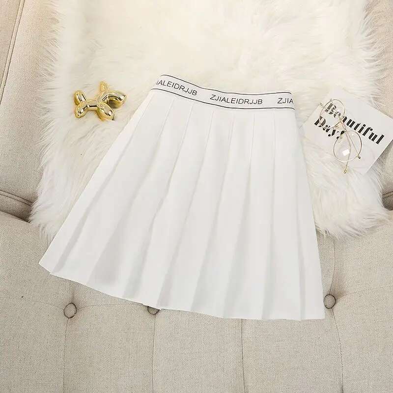 2025 new elastic letter pleated designer women's summer new thin high waist 100kg mini skirt