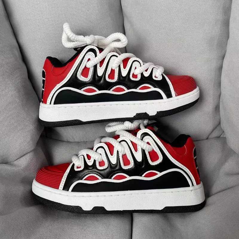 Fashion Couples Sneakers Trend Street Skate Shoes Luxury Leather Casual Shoes for Men Wen Sport Running Shoes Tenis Mascino Z250304