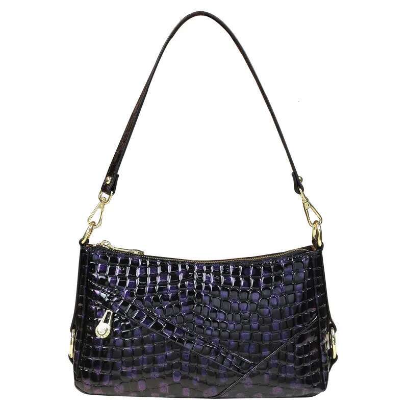 Genuine Leather Women's Handbags Small Underarm Bag Color Changing Portable Fashion Design Shoulder Bags New