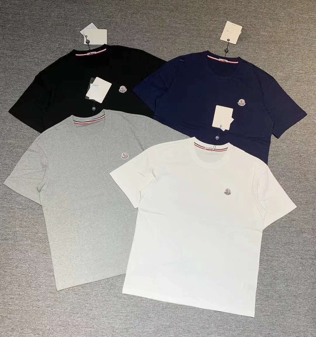 2025 New Embroidered Cotton Round Neck Short Sleeve Designer Men's Casual Versatile Loose Comfortable T-shirt Trendy T-shirt