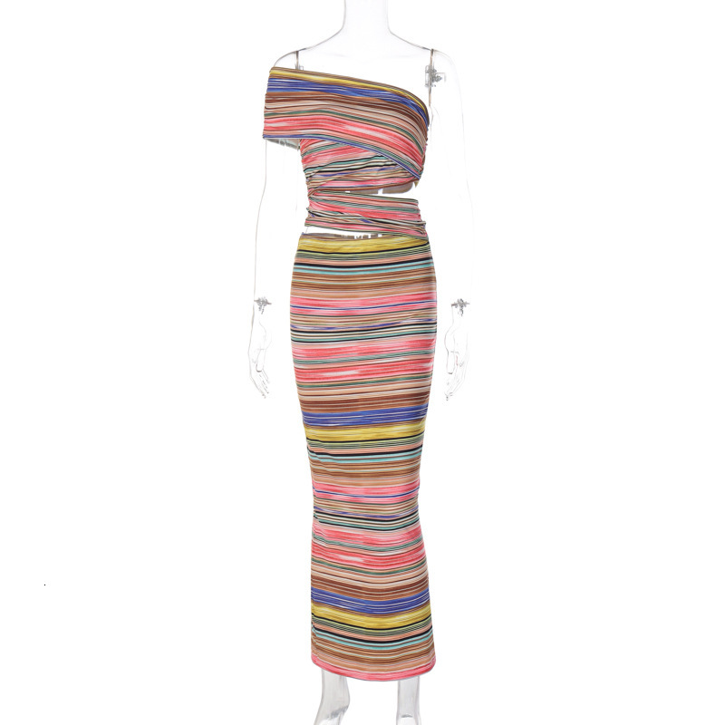 Fashionable Printed Slim Fit Hollow Out Backless Slit Dress For Women's Fashion New4 Spring/Summer New Products