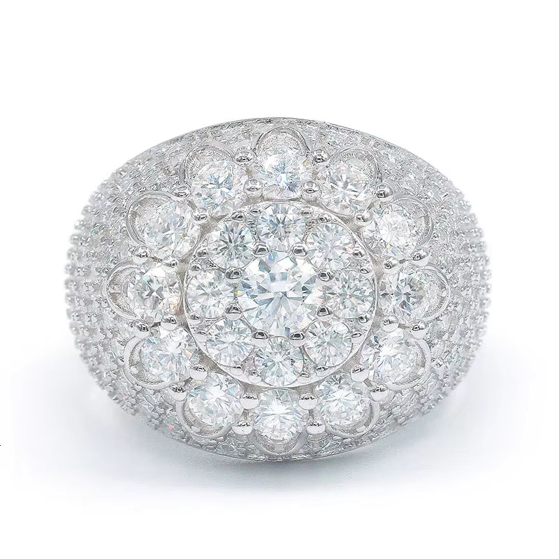 New 4 carbon silica ring sier jewelry