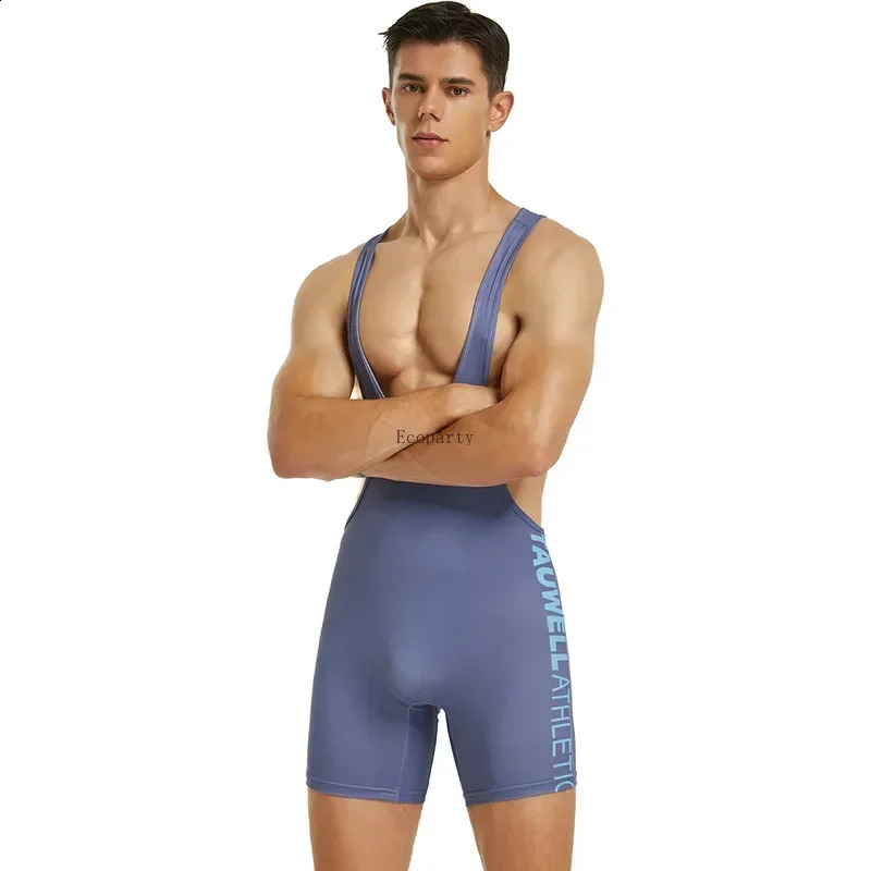 Choice Bodysuit Mens Gym Undershirts Vest Underwear Wrestling Singlets Jumpsuits Bodybuilding Wear gym sport y2k men tank top 250226