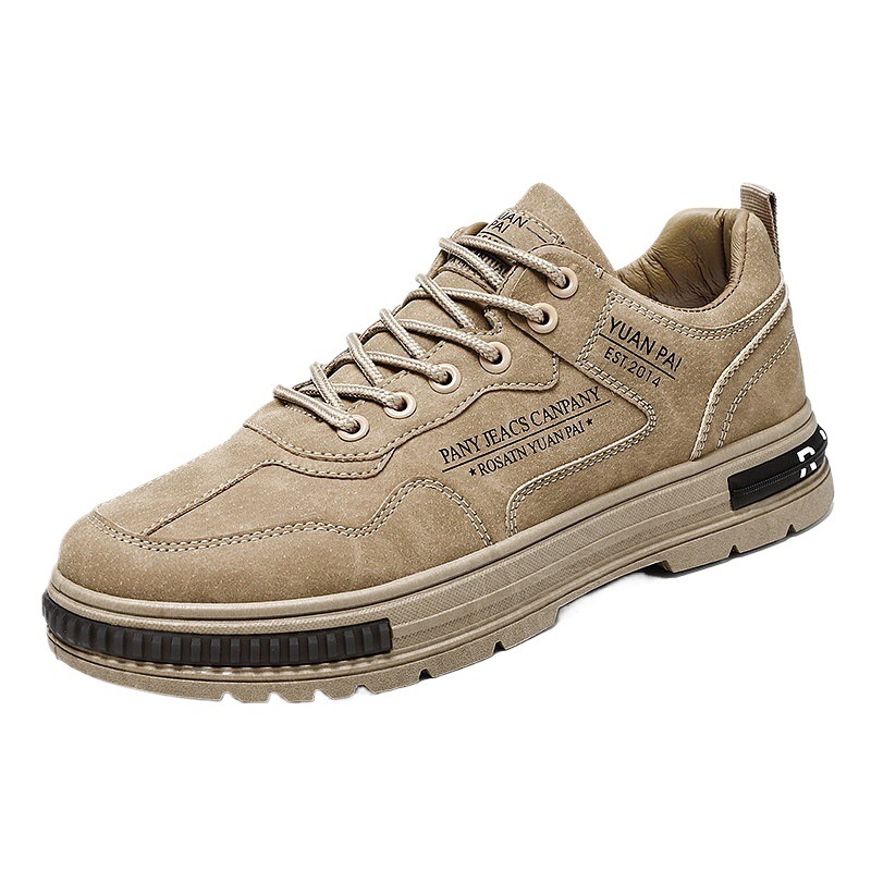 Labor Protection Men's Spring Construction Site Work Clothes Board Shoes Anti Slip Wear-resistant Outdoor Sports Mountaineering Martin Trendy Sho