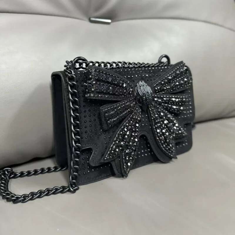 Designer Brand Small Bow For Women 2025 Fashion Bag Butterfly Set Dias Mini Chain Shoulder Crossbody Bags Flap