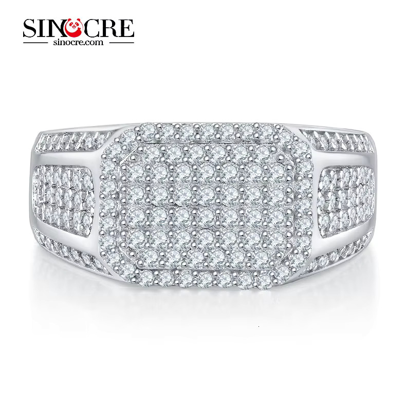 New Moissanite Men's Ring Sinocre Jewelry
