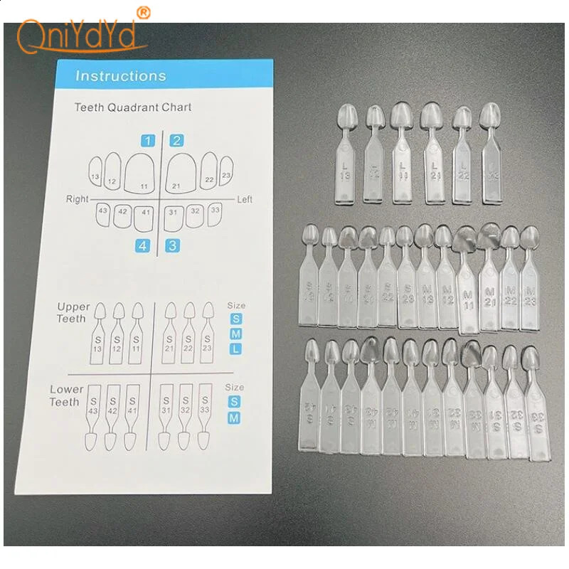 1set Dental Veneer Mold Box Composite Resin Light Cured Front Teeth Rapid Dental Tool 250228