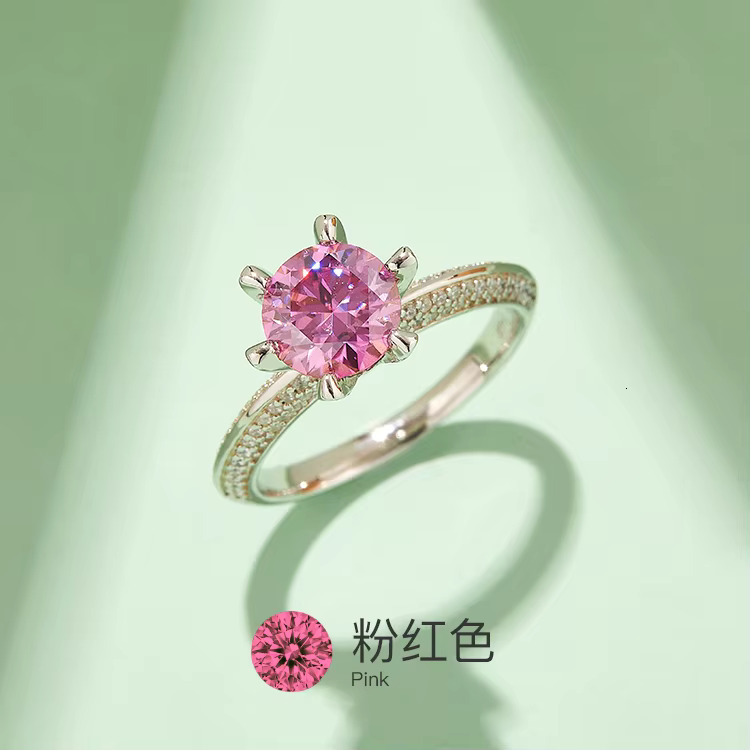 Jewelry engagement surprise S sier plated platinum silica women's ring