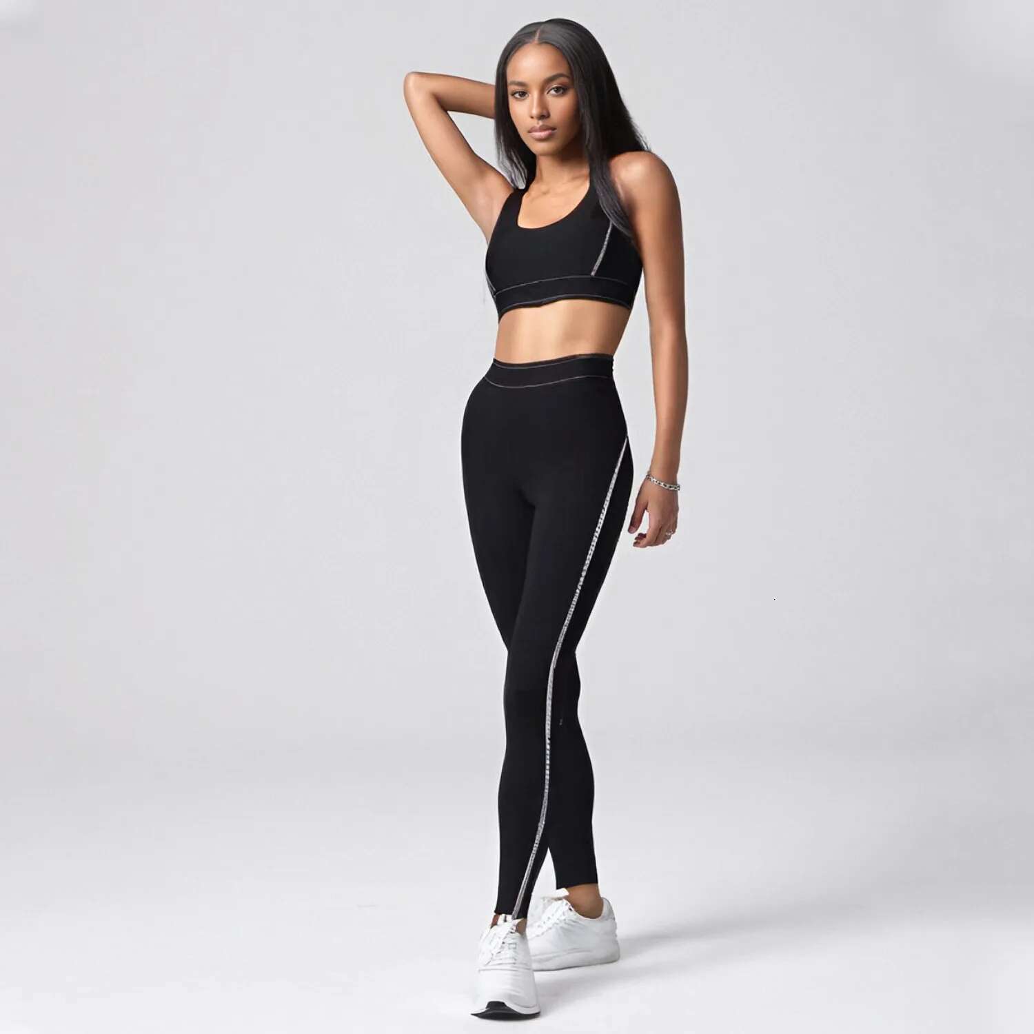 Y9001 Sportswear Yoga Clothes Set Leggings And Tops Fiess Sports Suits Gym Clothing Bra Pants Sets Running Sport Outfit For Wo
