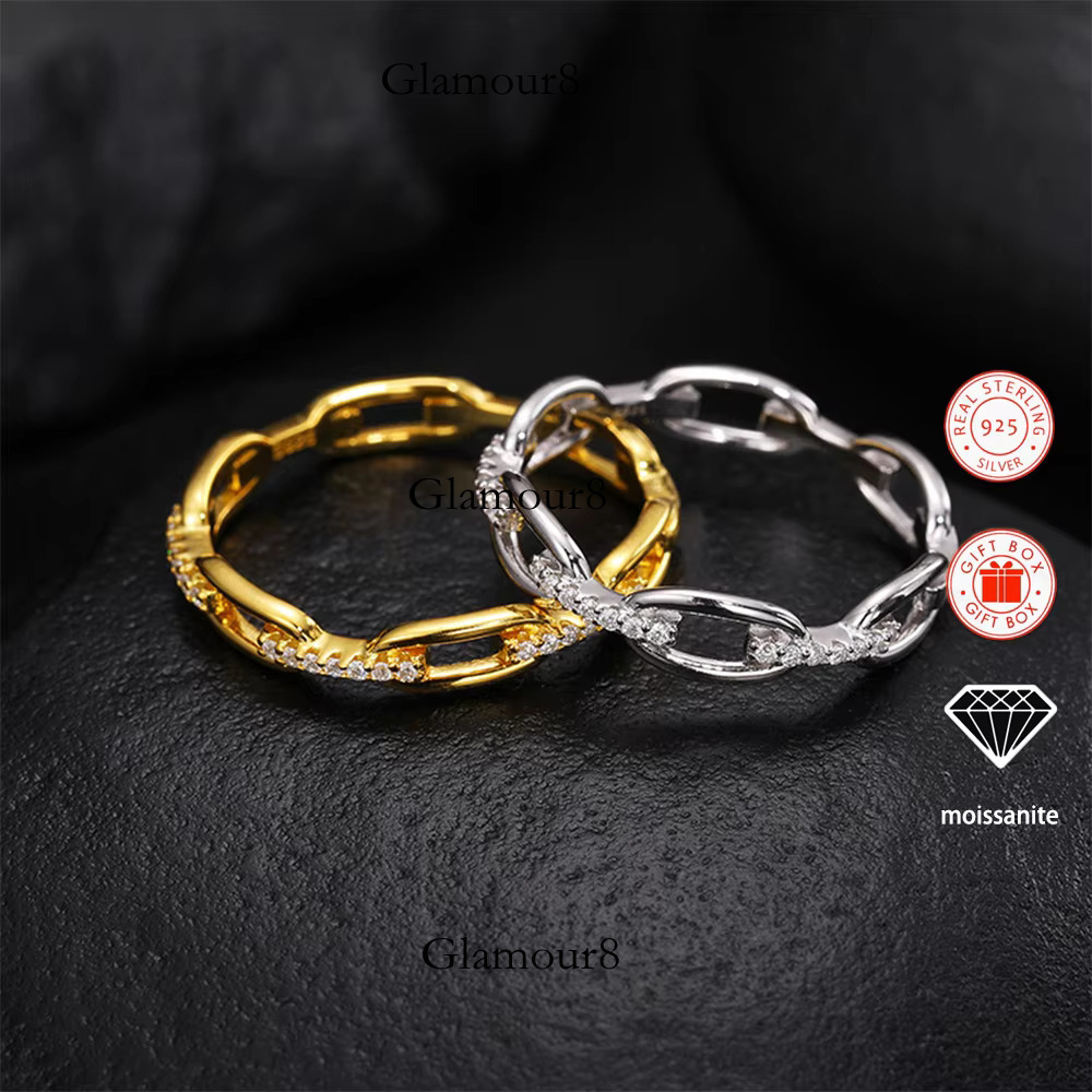 1pc Fashion Iced Moissanite Hip Hop Style Ring