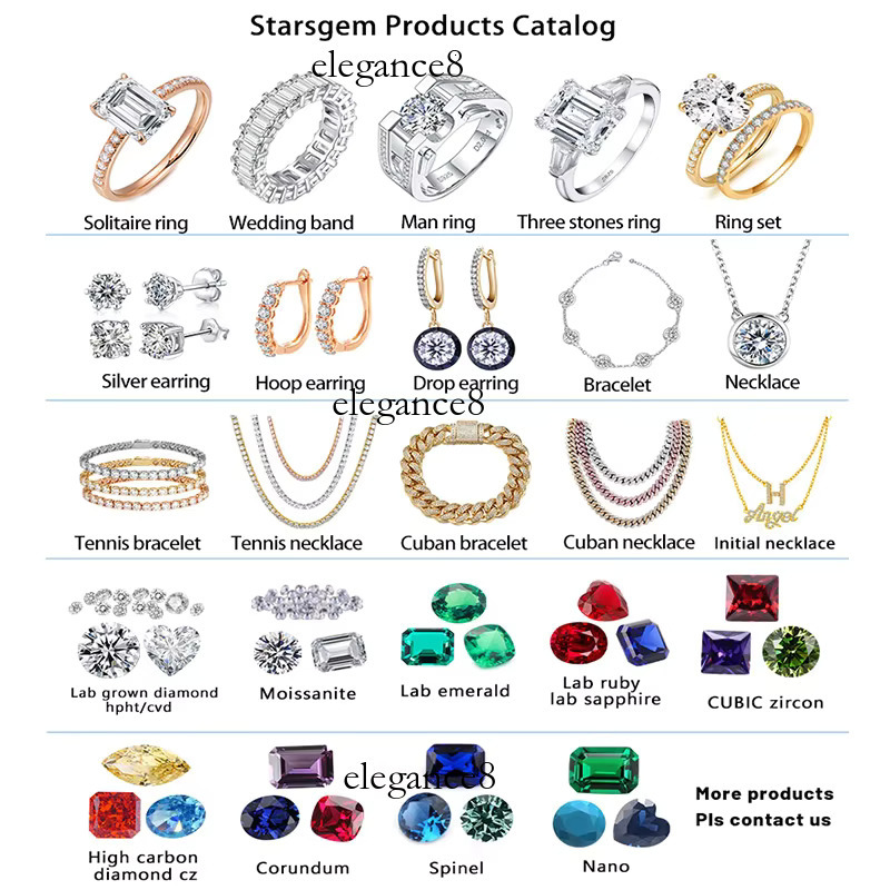 Laboratory grown silica jewelry 10k 14k ring, eternal wedding ring