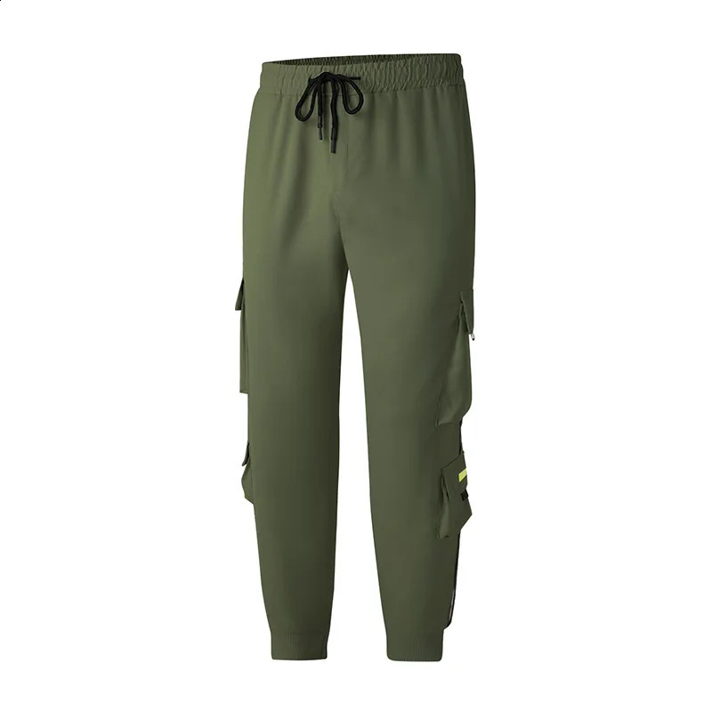 Mens Casual Cargo Pants Sports Jogger Gym Fitness Multi-pocket Trousers Hip Hop Streetwear Running Workout Sweatpant Trackpants 250228