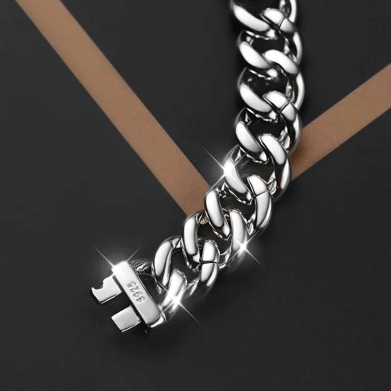 Full Real Moissanite Hip Hop Necklaces For Men Women VVS1 Dia S Sterg Sier 8mm Cuban Teenis Neck Chain Gifts Jewelry