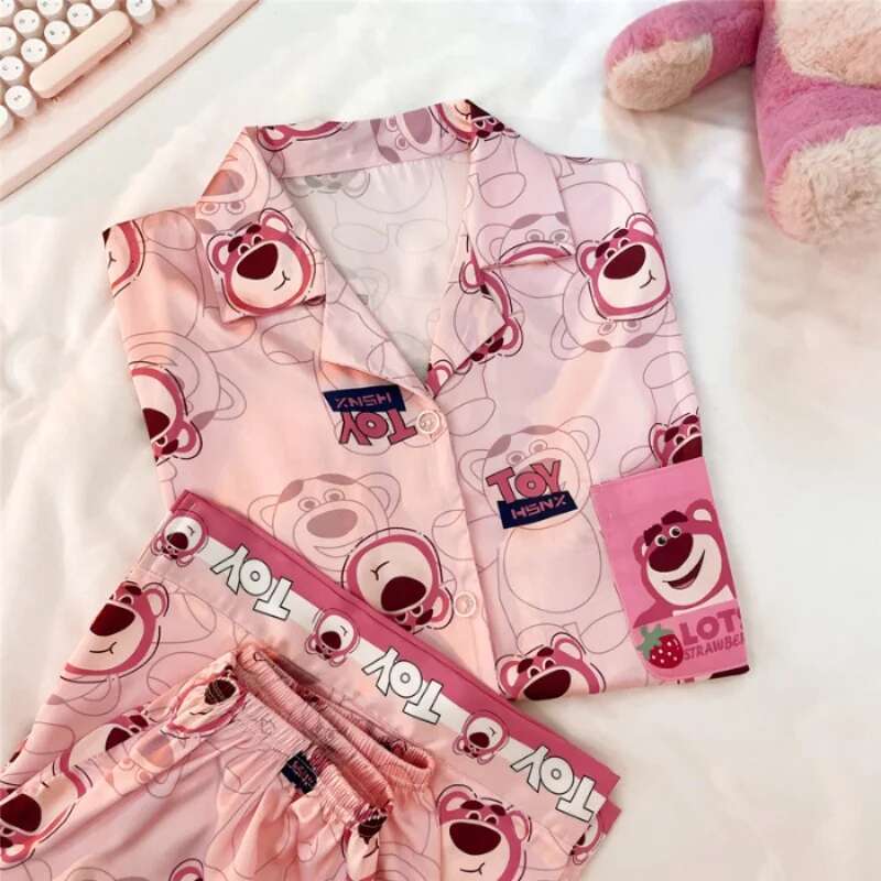 2025 New Printed Two Summer Dyeing Designer Fashion Home Clothes Women's Casual Shorts and Top Pajamas
