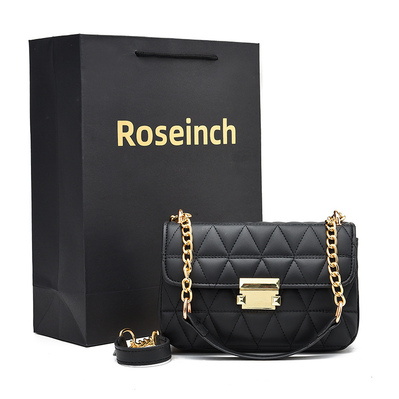 Women's 2025 New Fashionable Multifunctional Embroidered Thread Single Shoulder Chain Crossbody Bag Designer Handbag