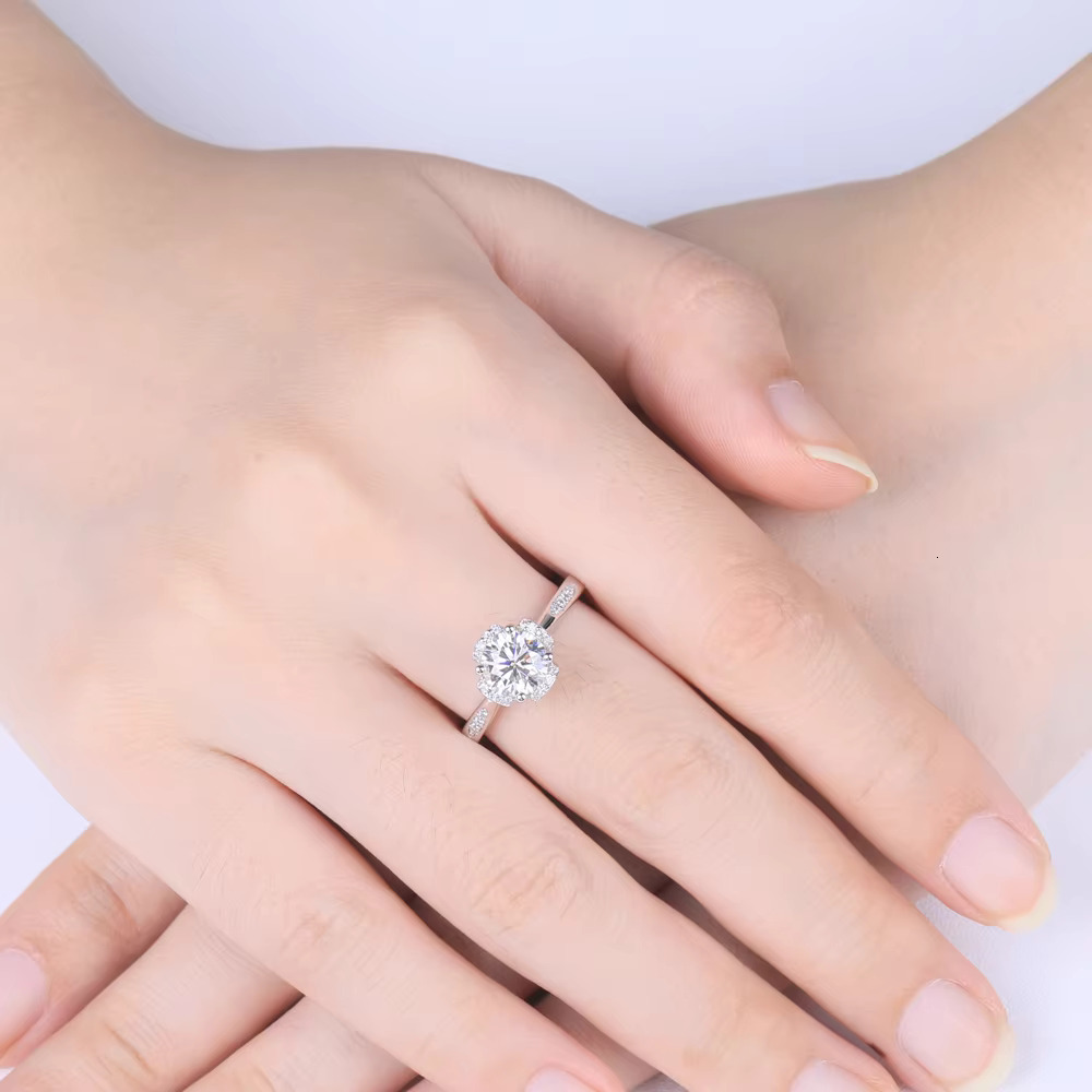 SKA Jewelry Design Gold Carbon Silica Engagement Ring