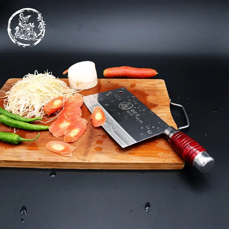 Razor Sharp Cleaver Knife Stainless Steel Chefs Knife Chinese Kitchen Knife Meat Cleaver 7.5 inch Blade Wood Handle Knife 250226