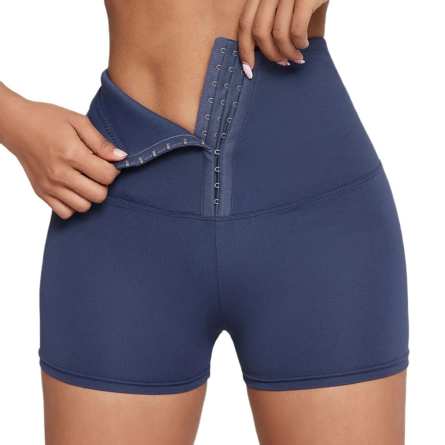 CHRLEISURE Women Breasted Yoga Sexy Butt Lift Fiess Shapewear Abdomen Tights Gym High Waist Stoh Cycg Shorts
