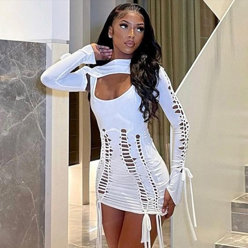 Wind Women's New Spring New Fashion Sexy Open Back Hollow Dress Long Sleeved Shawl Set