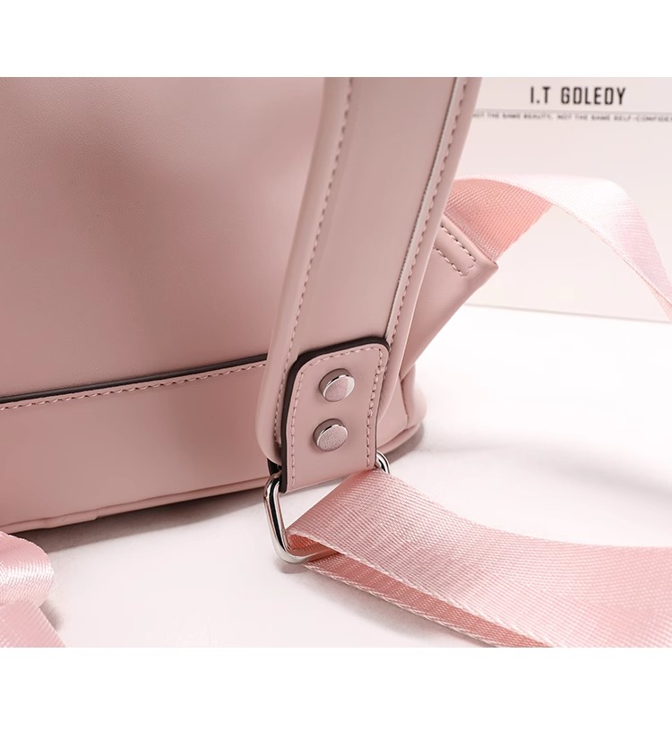 2025 Soft and Chic Backpack with Sweet and Unique Prints and Sturdy Rivets Perfect for Valentine's Day or Festivals