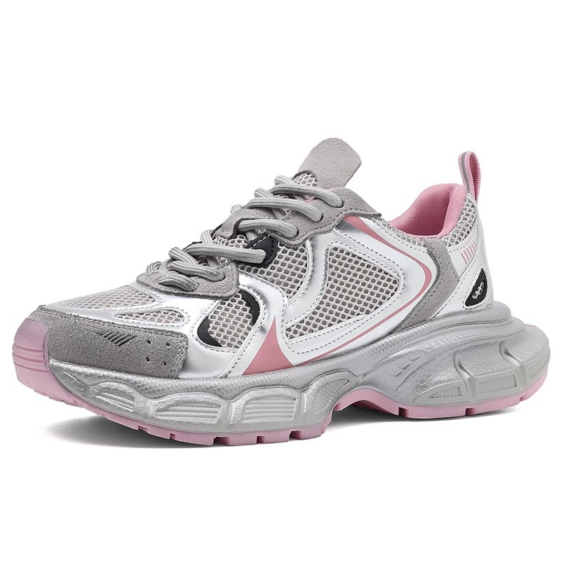 Designer shoes Free shipping designer Running Shoes for woman 2025 new sport outdoor Breathable Massage Height Increasing pink shoes