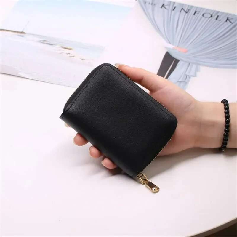Ladies/men's Business Red/black/grey/yellow/blue/multi Card Holder 26 Zipper Card Wallet
