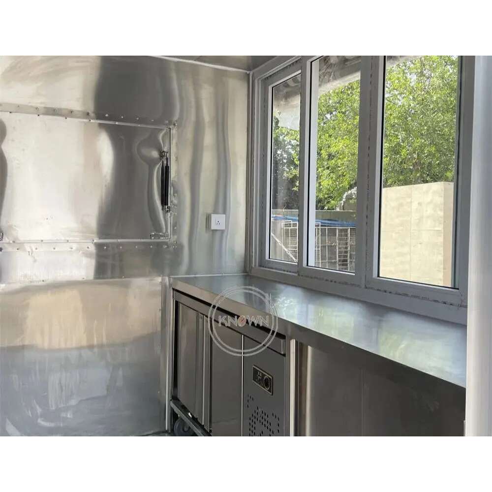 Concession Truck Van Coffee Shop Mobile Restaurant Snack Pizza Cart Ice Cream Hot Dog Kiosk Food Trailer Fully Equipped