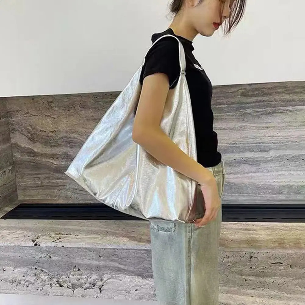Women Casual Soft Leather Crossbody Bags Vintage Underarm Shoulder Bag Commuting Tote Bags Large Capacity Handbag 250305